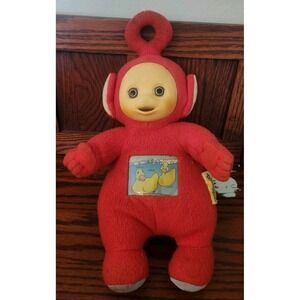 Vintage 90's Teletubbies Po Tummy Glow Teletubby Red Plush Toy